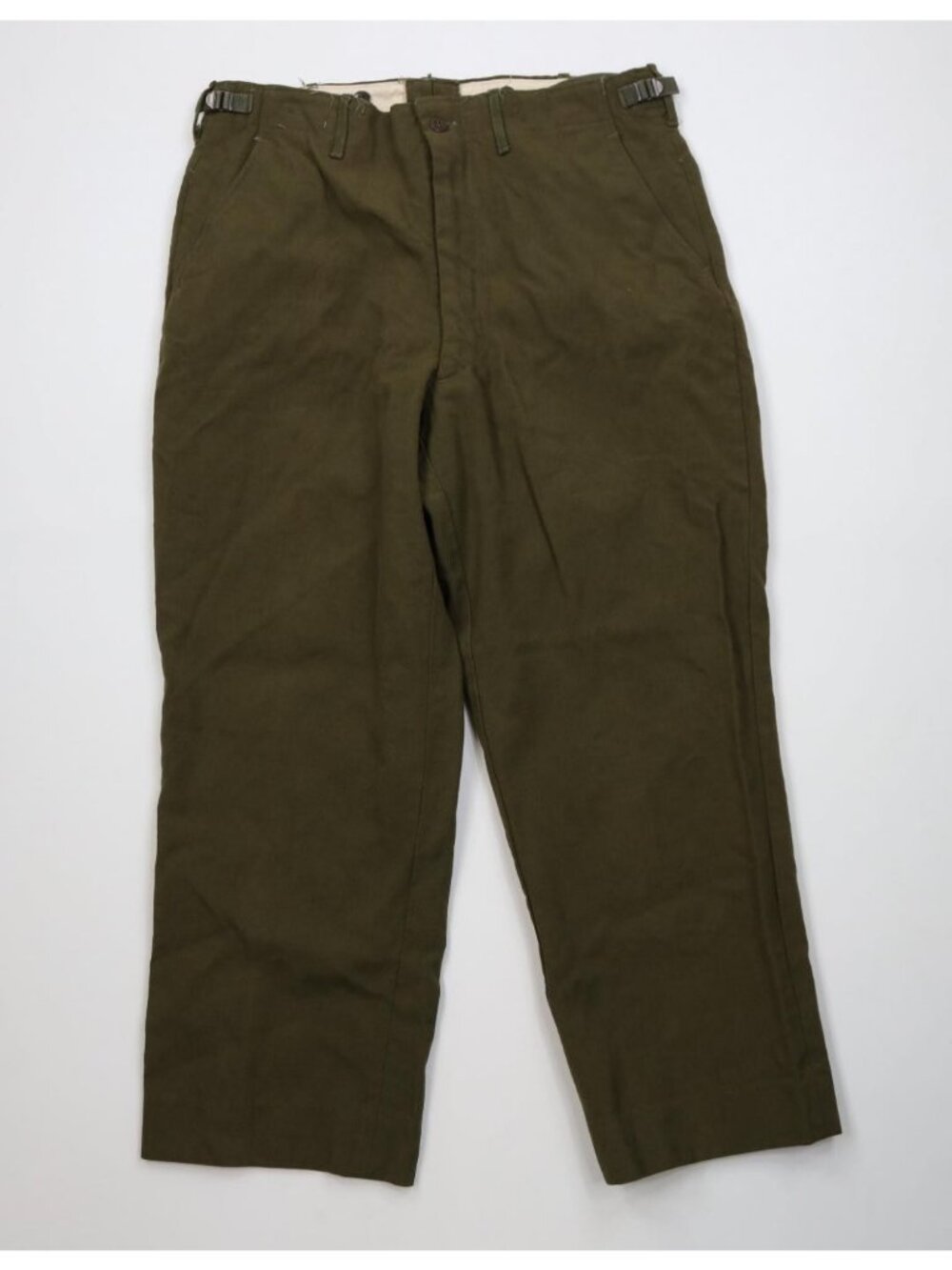 Vtg 50s Korean War Mens Medium Short Wool Blend M1951 Wide Leg Trouser Pants USA